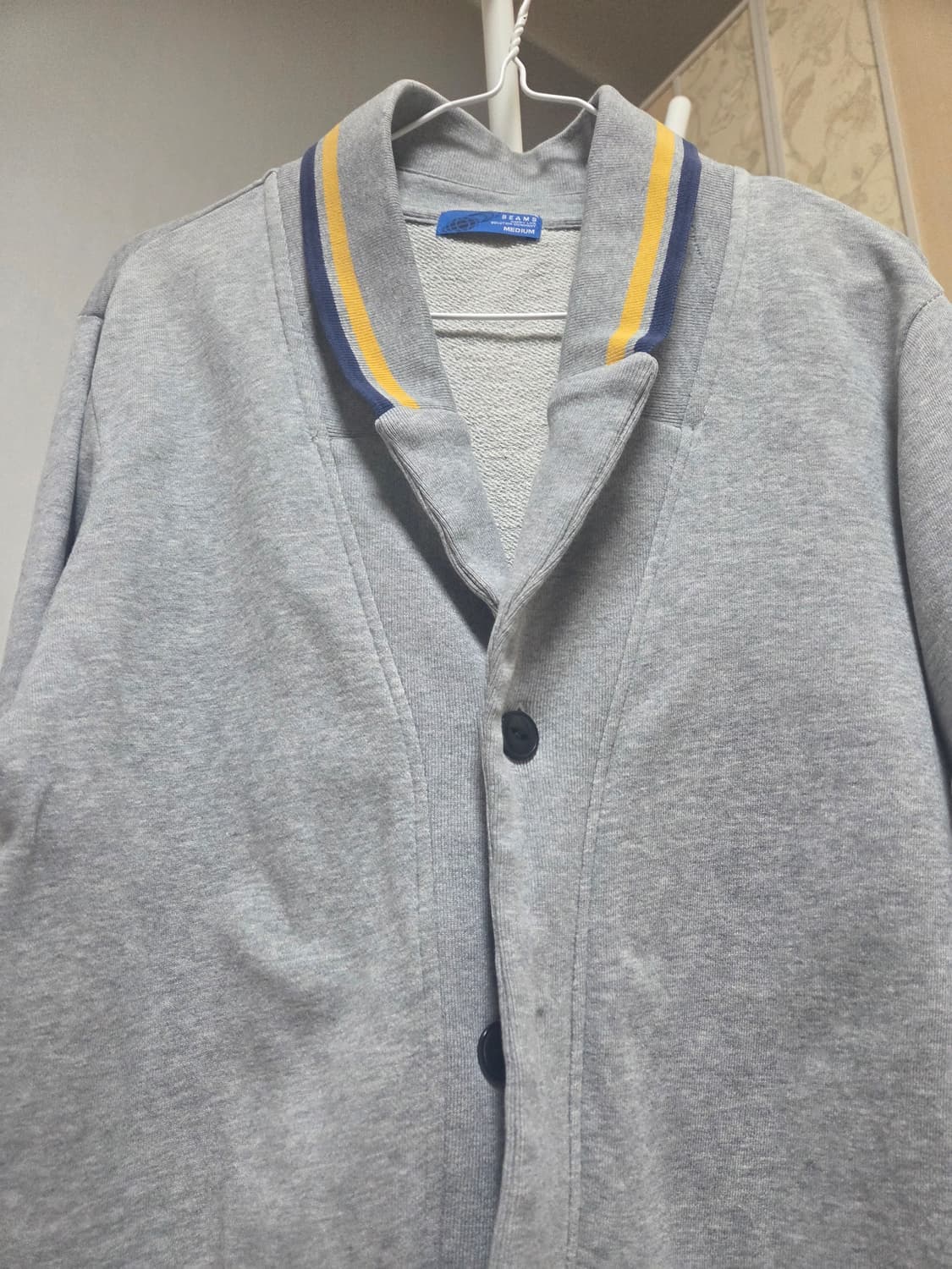 Beams 스웻가디건 그레이 상품이미지2