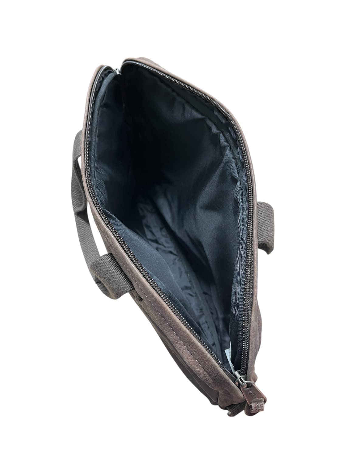 00s EASTPAK 빈티지 레더 브리프백 (브라운) 상품이미지5