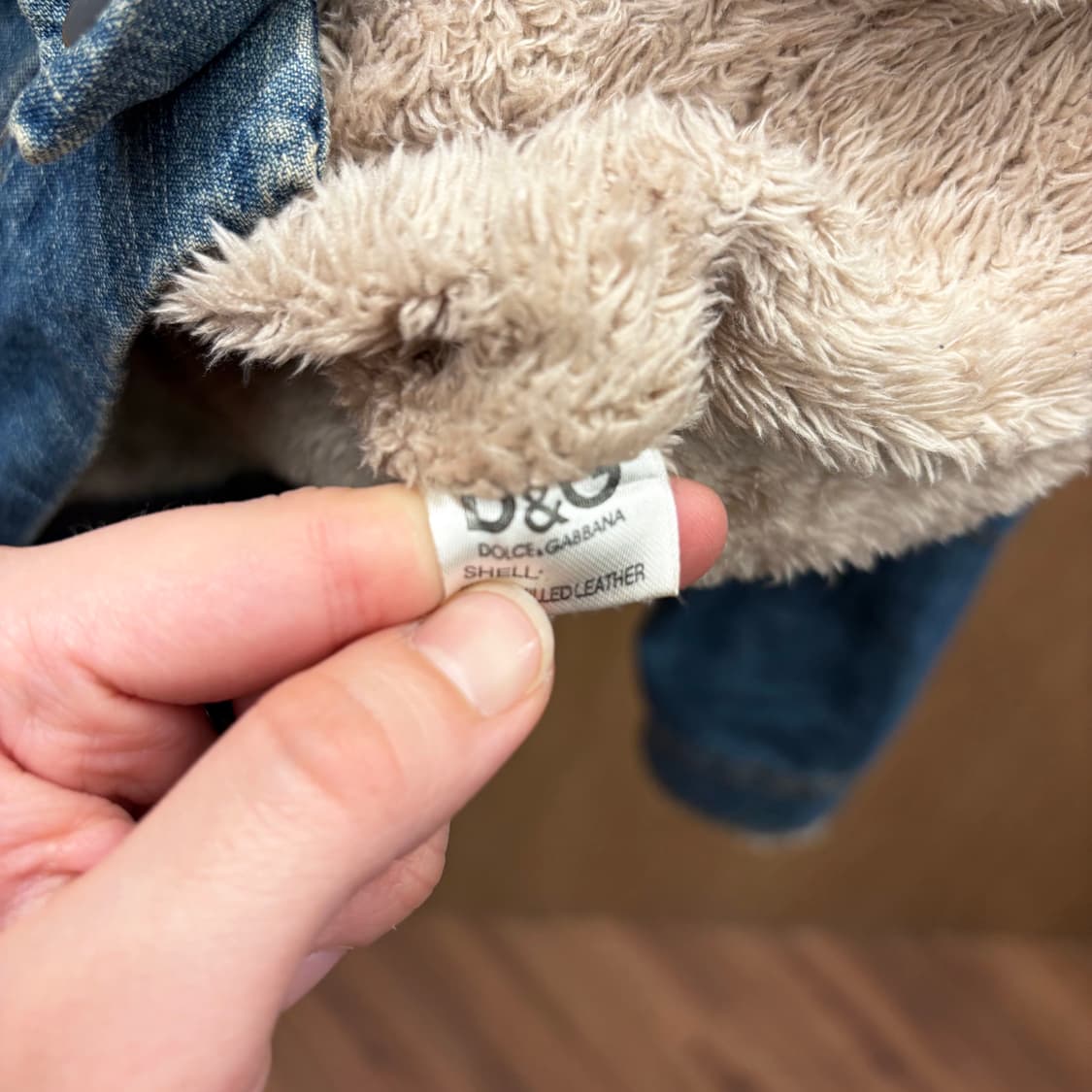 돌체앤가바나 데님 자켓 디스트로이드 집업 포켓 버클 디테일 블루 상품이미지7