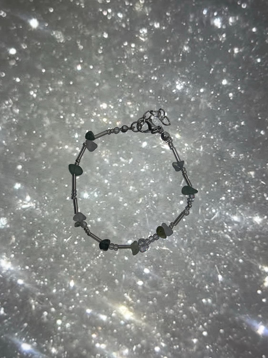 Moonlit Stones 빈티지 비즈 원석 팔찌 상품이미지1