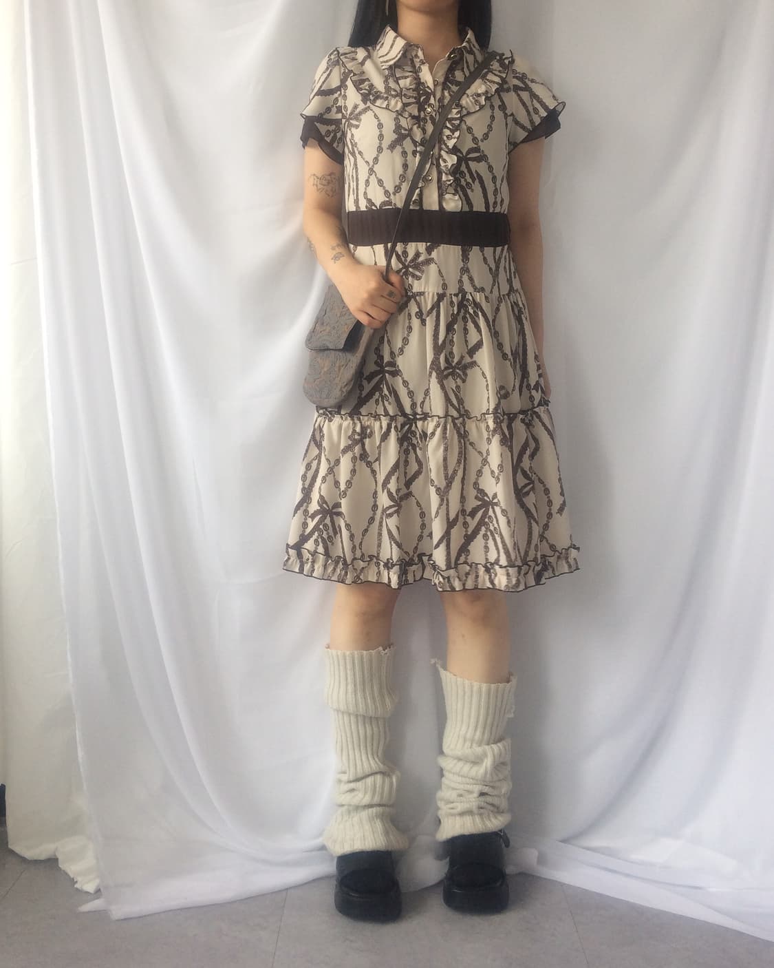Axes femme pattern point onepiece 상품이미지6