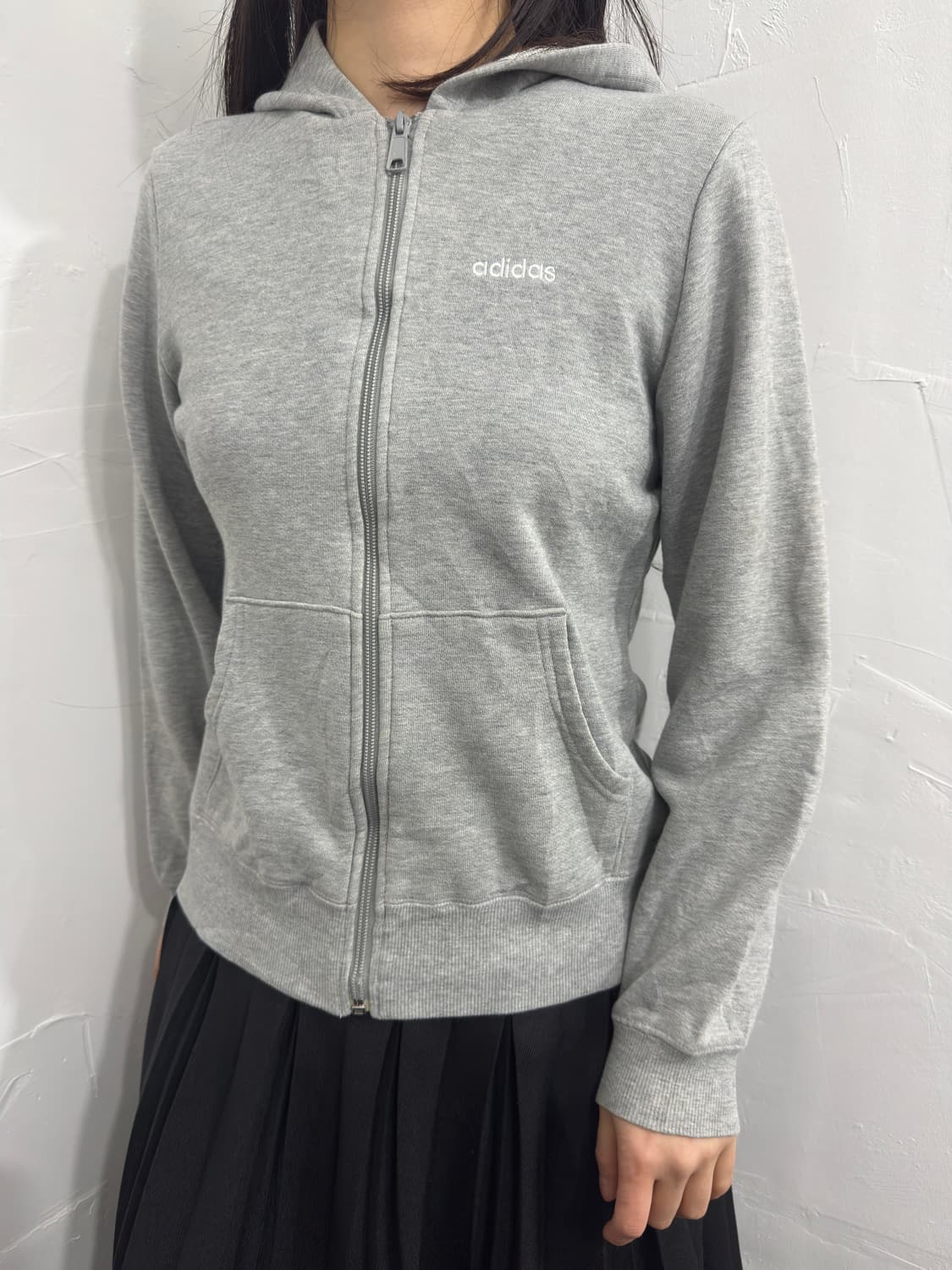 adidas logo hood zipup 상품이미지2