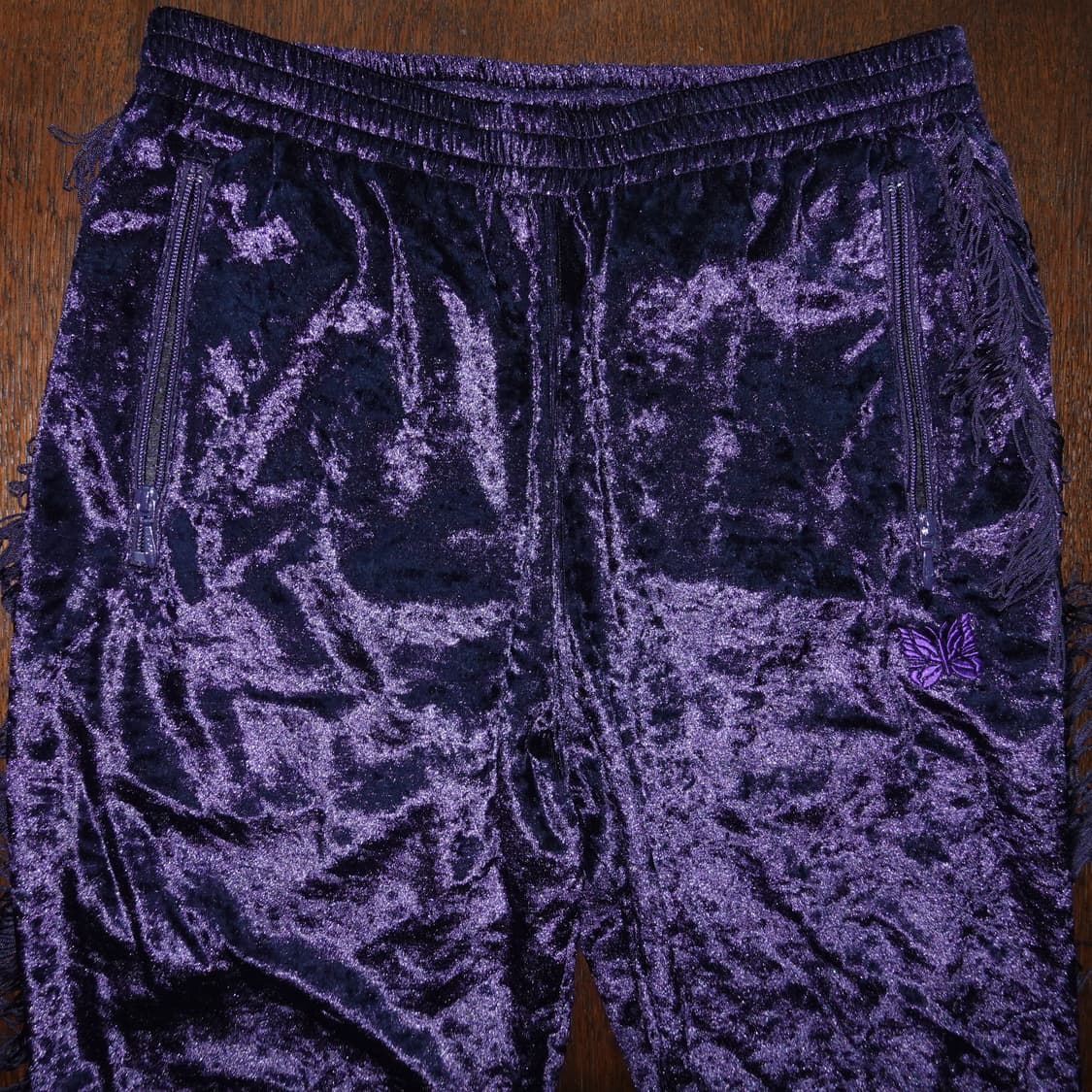 니들스 플레어핏 프린지 벨벳 팬츠 상품이미지4