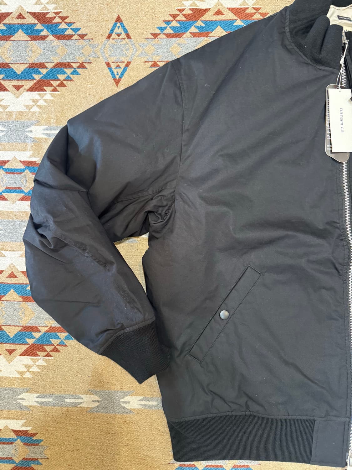 [L][105] 나나미카 인슐레이션 바시티 자켓 블랙  상품이미지2