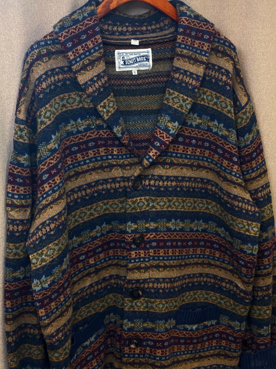 빈티지 헤비 니트 가디건 상품이미지3