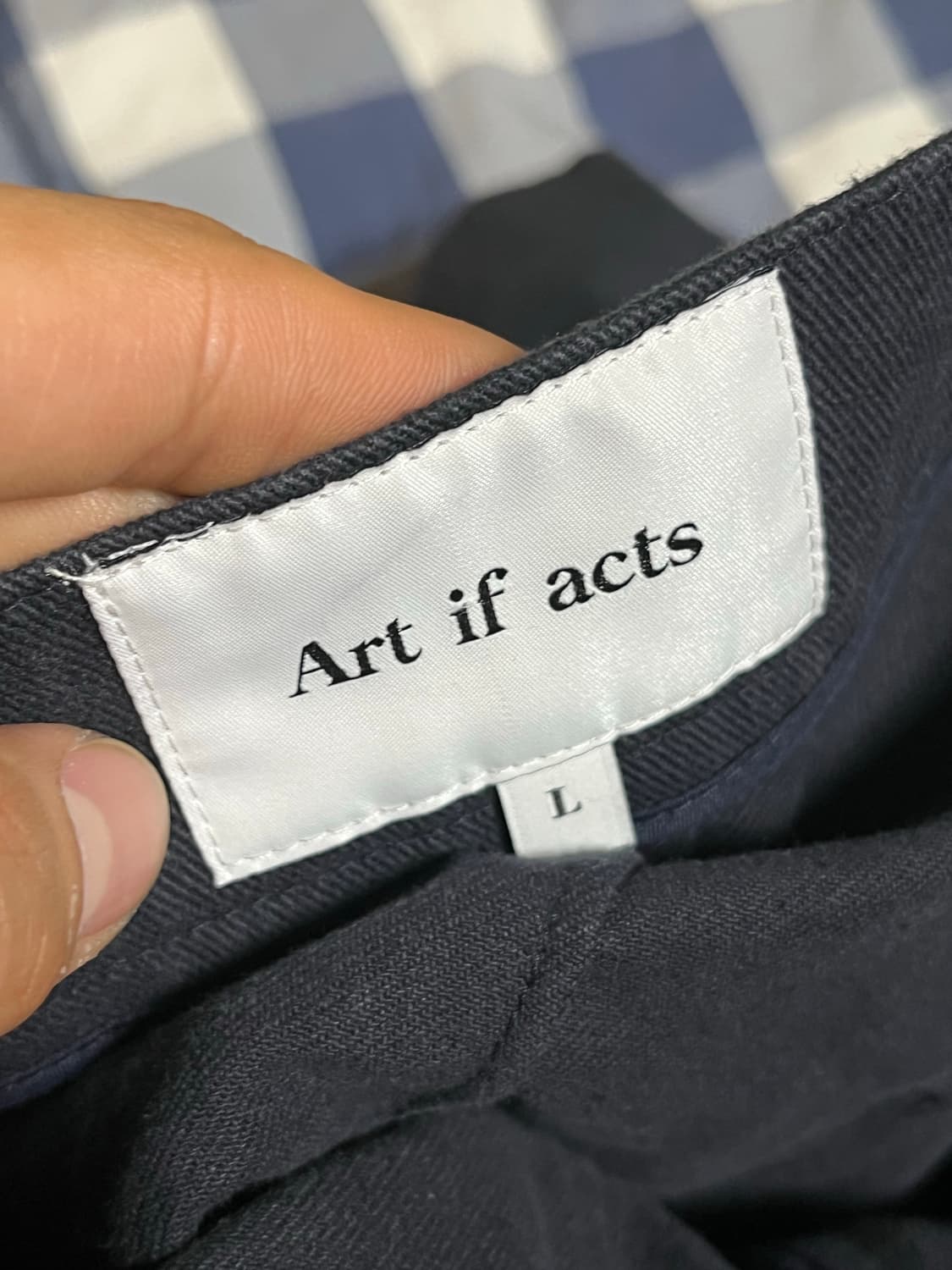 Art if acts 네이비 코튼 팬츠 상품이미지5