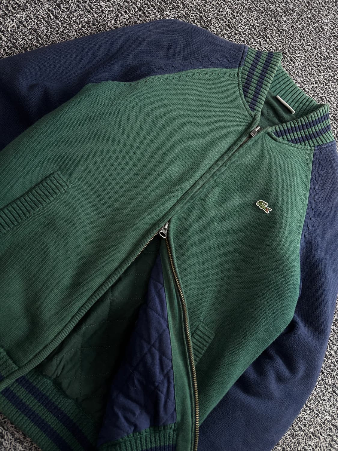 라코스테 아카이브 블루종 니트 집업 4156 상품이미지3