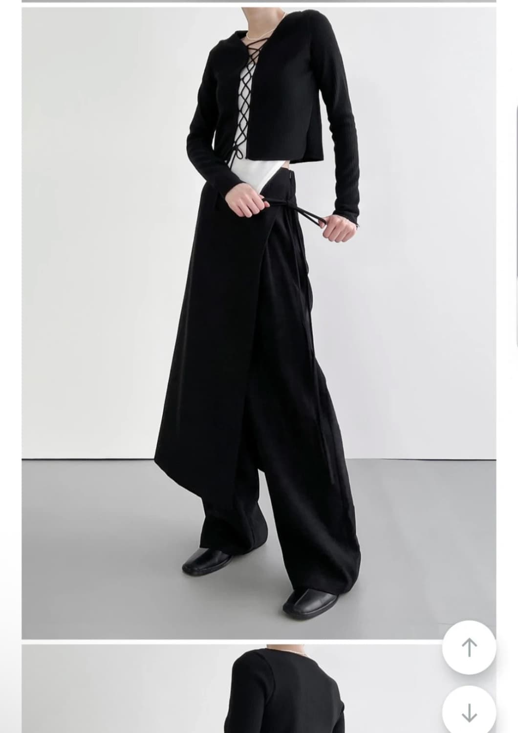 므넴 스커트 랩팬츠  상품이미지2