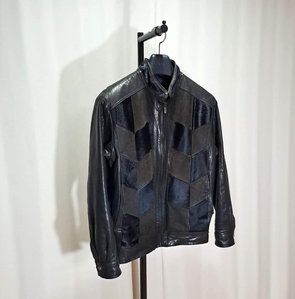 (택포) 양가죽 패치워크 자켓 95 B449 상품이미지2