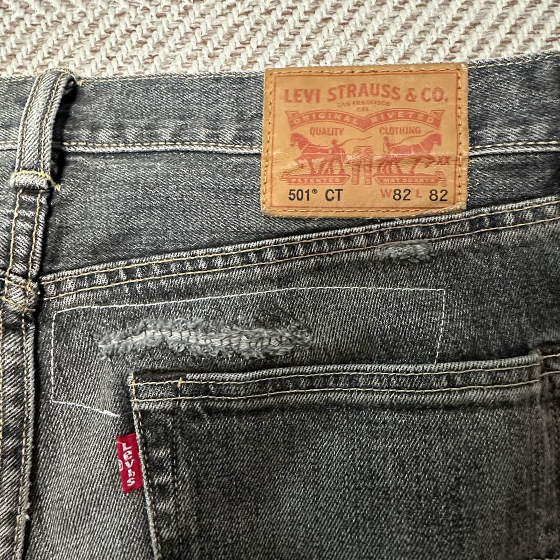 LEVI'S 501 black jeans 상품이미지5