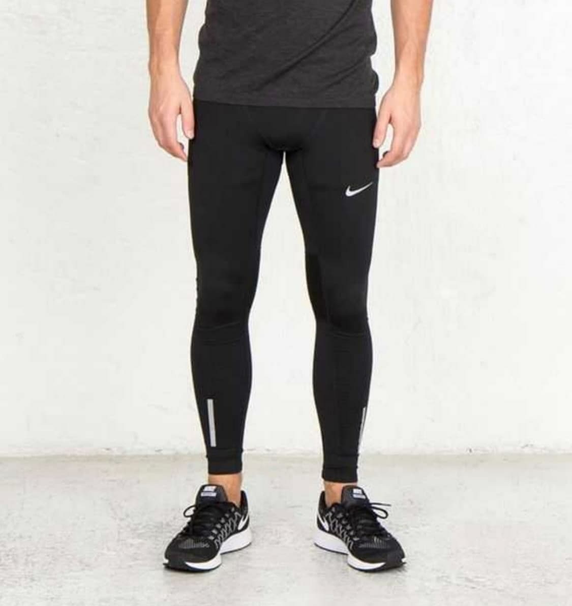 나이키 드라이핏 파워 테크 밑단집업 타이즈 블랙 (M) 상품이미지1