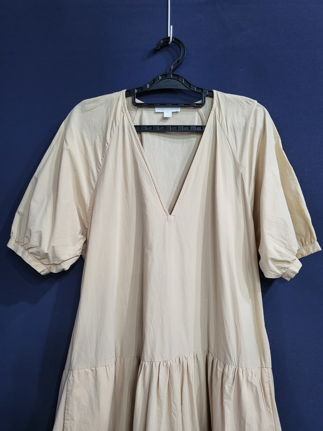 코스 코튼면 브이넥 롱원피스 상품이미지2