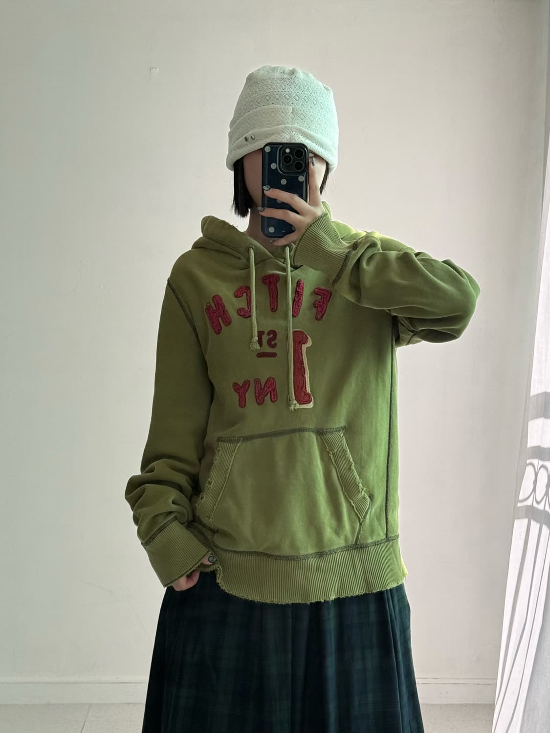 아베크롬비 헤비웨잇 카키 후드티 상품이미지3