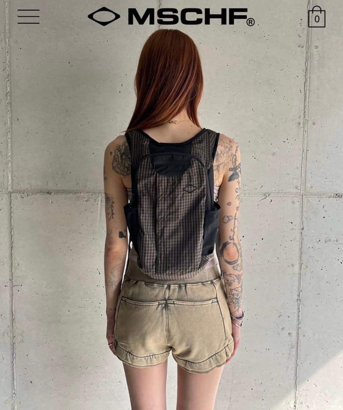 미스치프 플레이드 스프린트 팩 브라운 깅엄 체크 상품이미지2