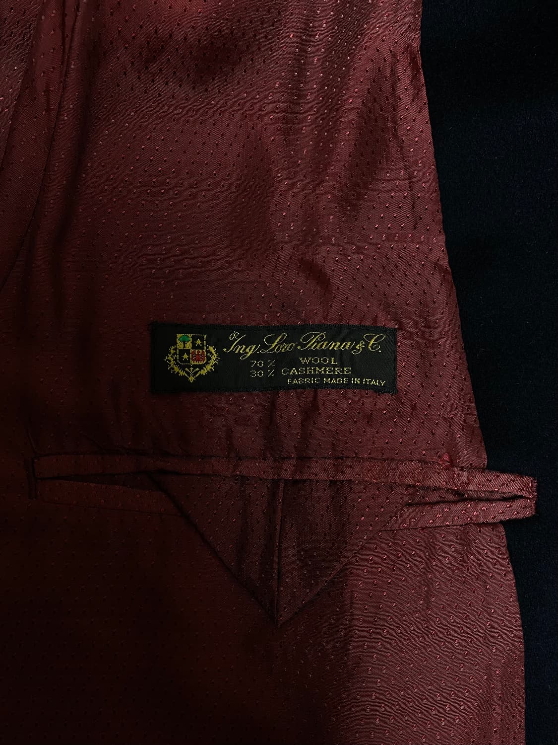 LONDON FOG X LORO PIANA 울캐시미어 발마칸코트 상품이미지6