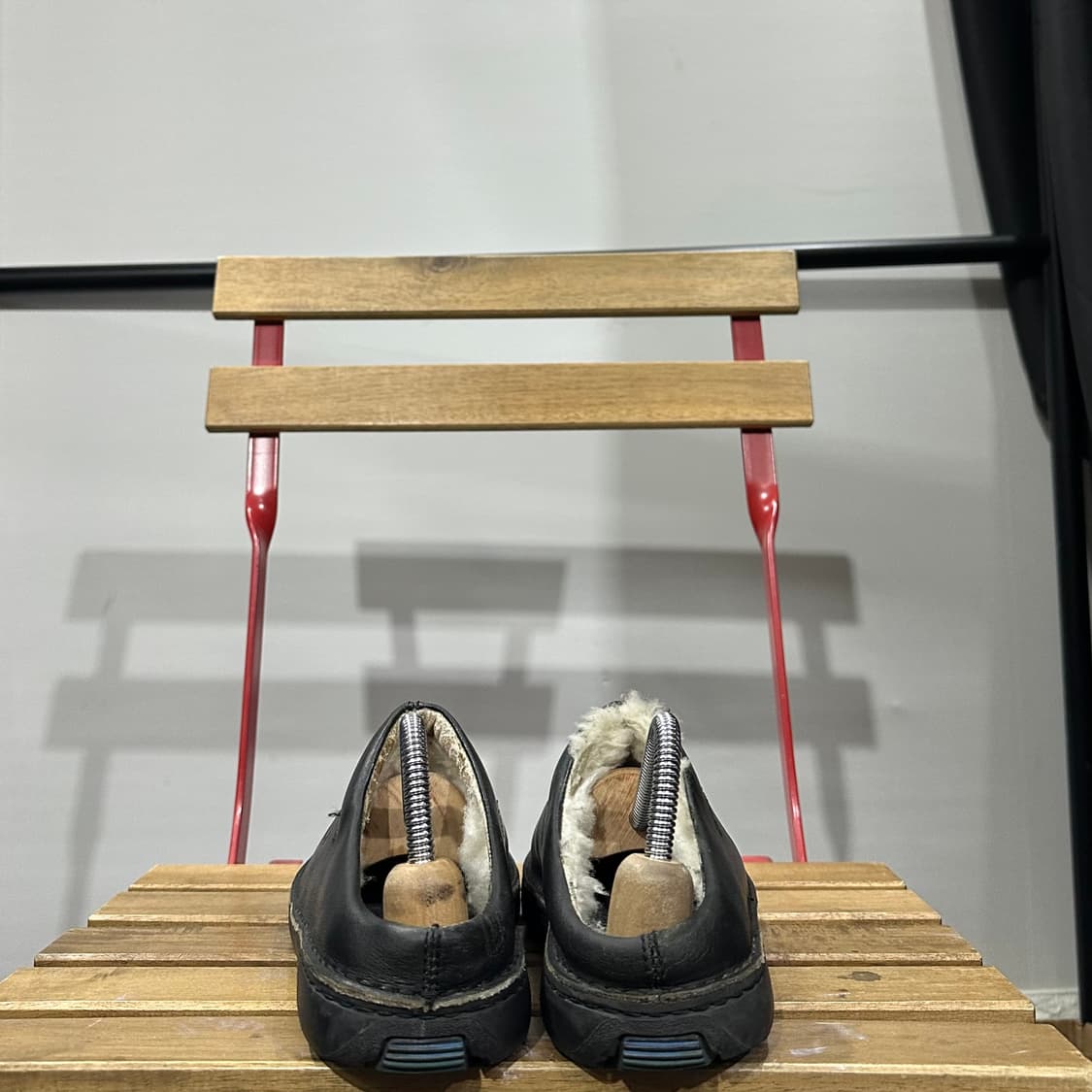 US7.5) 260 폴로스포츠 90s 뮬 남성 남자 슬립온 시어링 블랙 상품이미지4