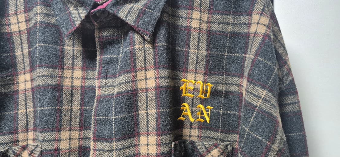 EVANLAFORET 울혼방 체크셔츠 상품이미지2