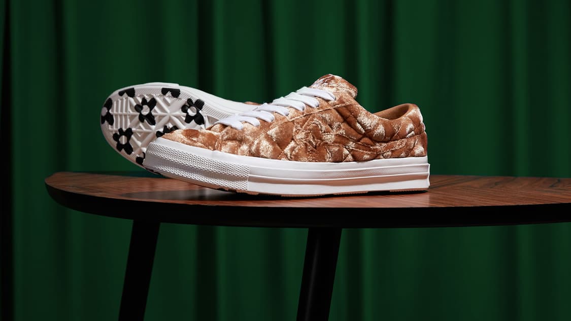 컨버스 X 골프 르 플레르* 퀼티드 벨벳 원스타 브라운 슈가 한정판 상품이미지2