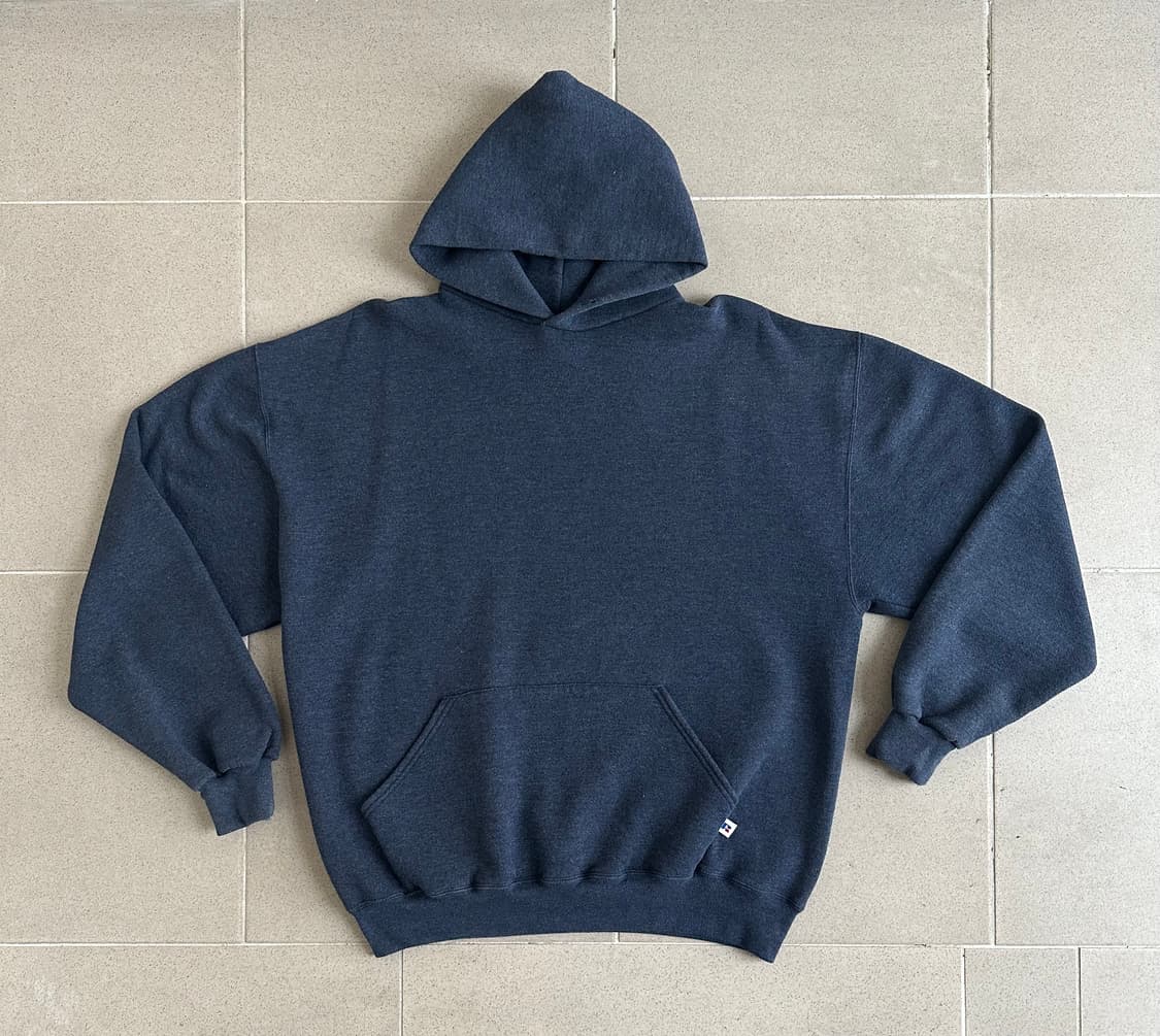 90s 빈티지 러셀 후드 다크그레이 XL 상품이미지1