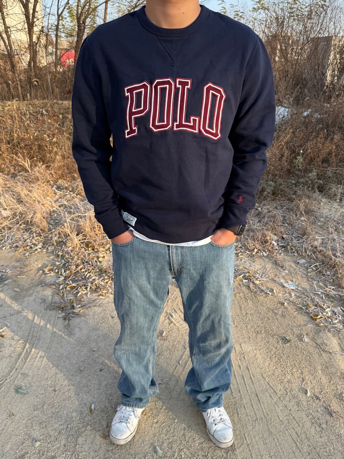 Polo Ralph Lauren ‘POLO’ 폴로 아플리케 로고 맨투맨 상품이미지1