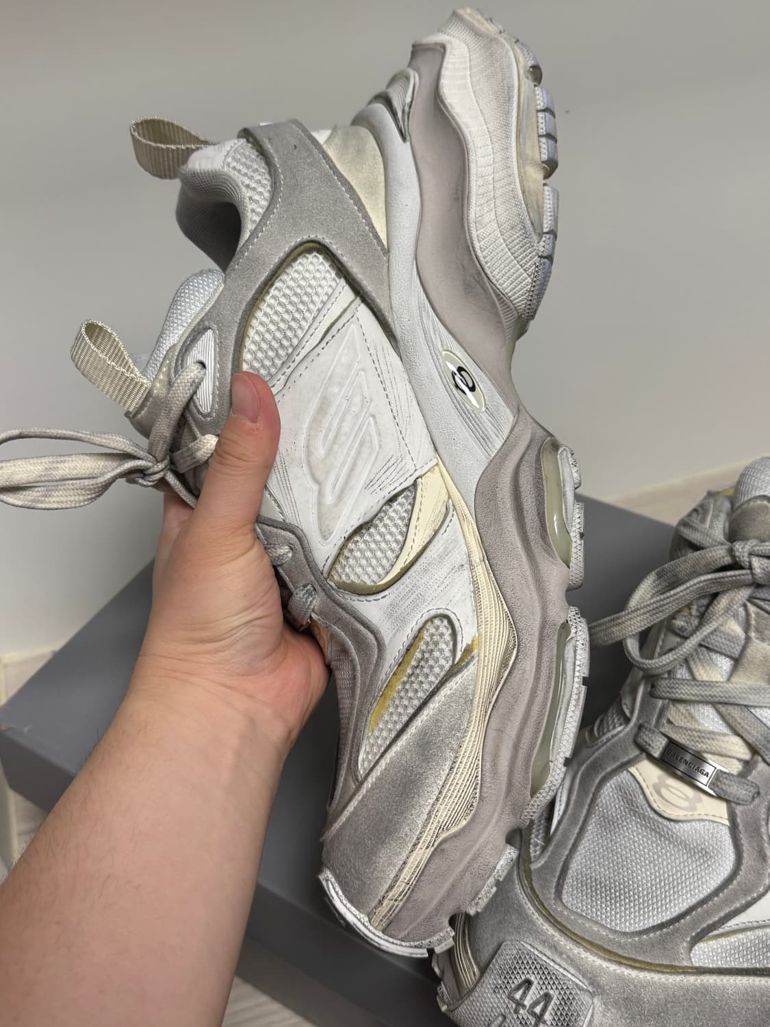 [44] 발렌시아가 카고 스니커즈 베이지 상품이미지4