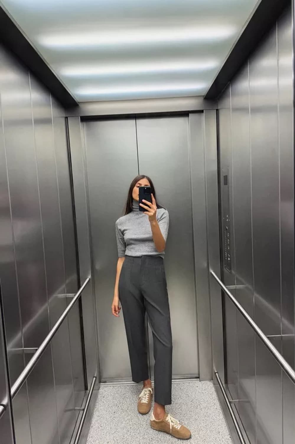 자라 카멜 스웨이드 스니커드  상품이미지9