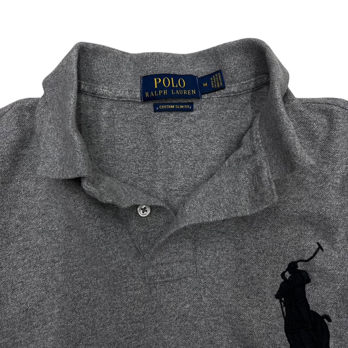 폴로 랄프로렌 블랙 빅포니 그레이 pk티 M 상품이미지5