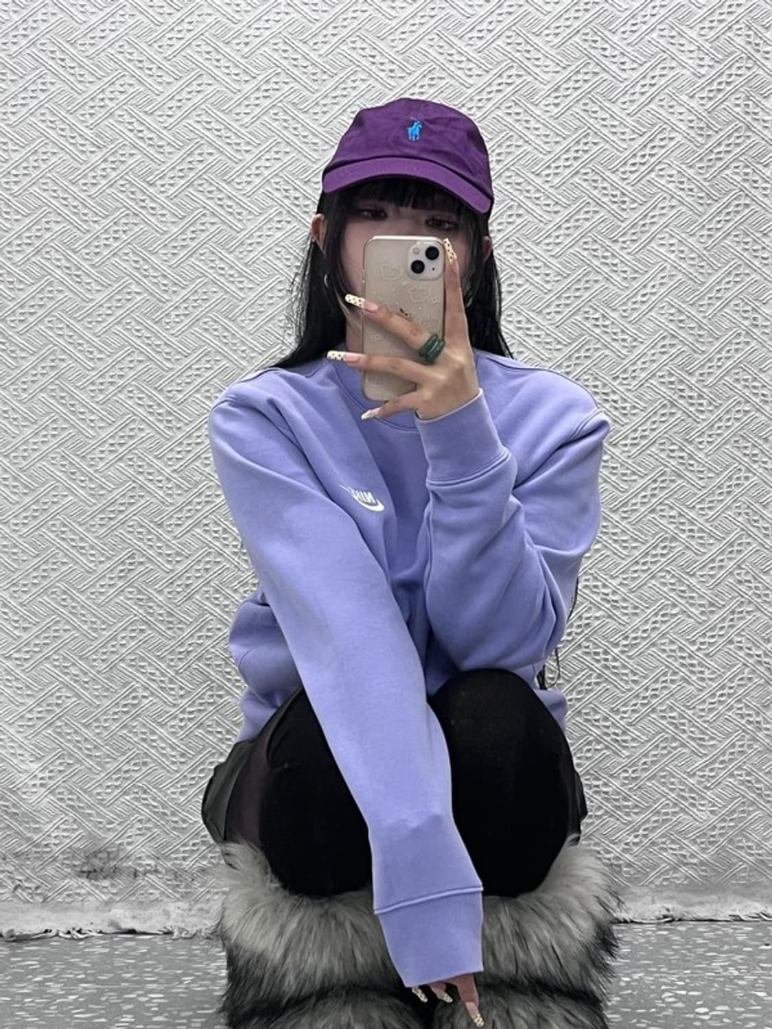 폴로 랄프로렌 레트로 빈티지 Y2K 딥퍼플 볼캡 C09684 상품이미지1