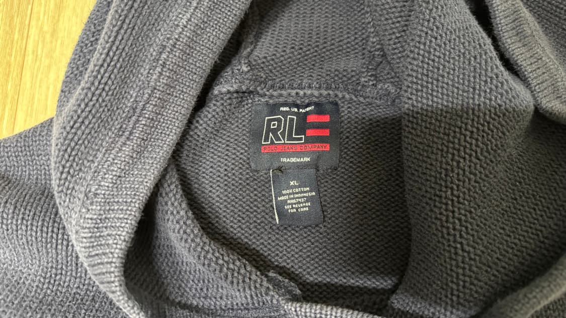 폴로 진스 니트 후드 네이비 상품이미지5