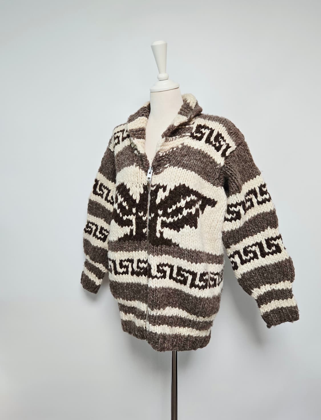 코위찬 캐나다 modeste indian 헤비울 집업 상품이미지2