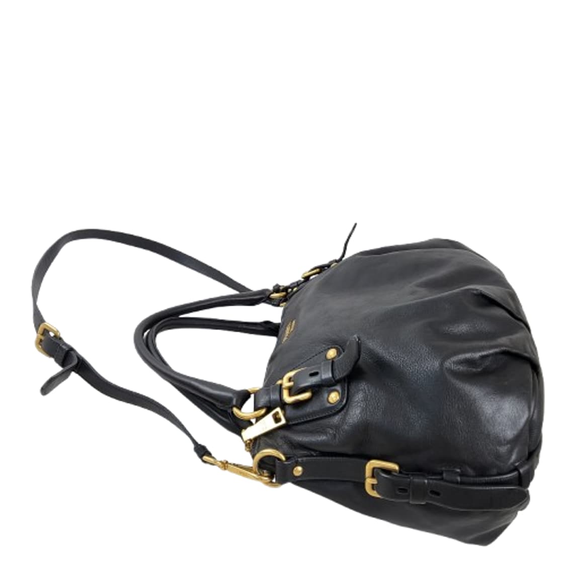 정품 프라다 블랙 카프스킨 투웨이백 상품이미지4