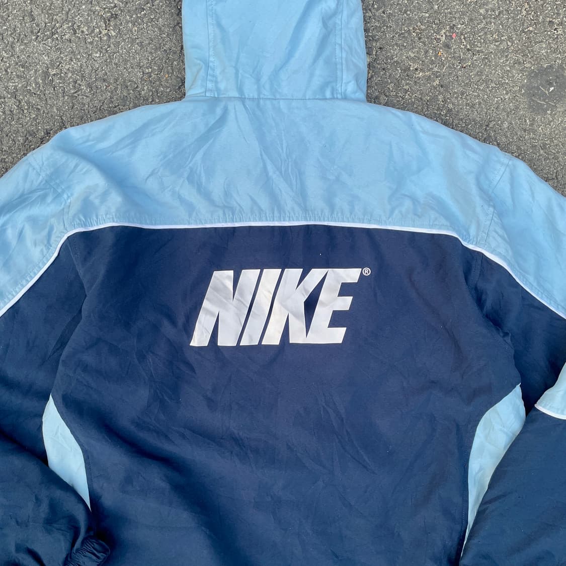 00s 나이키 대장급 빅로고 올드스쿨 아노락 트랙자켓 바람막이 실측 L 상품이미지7