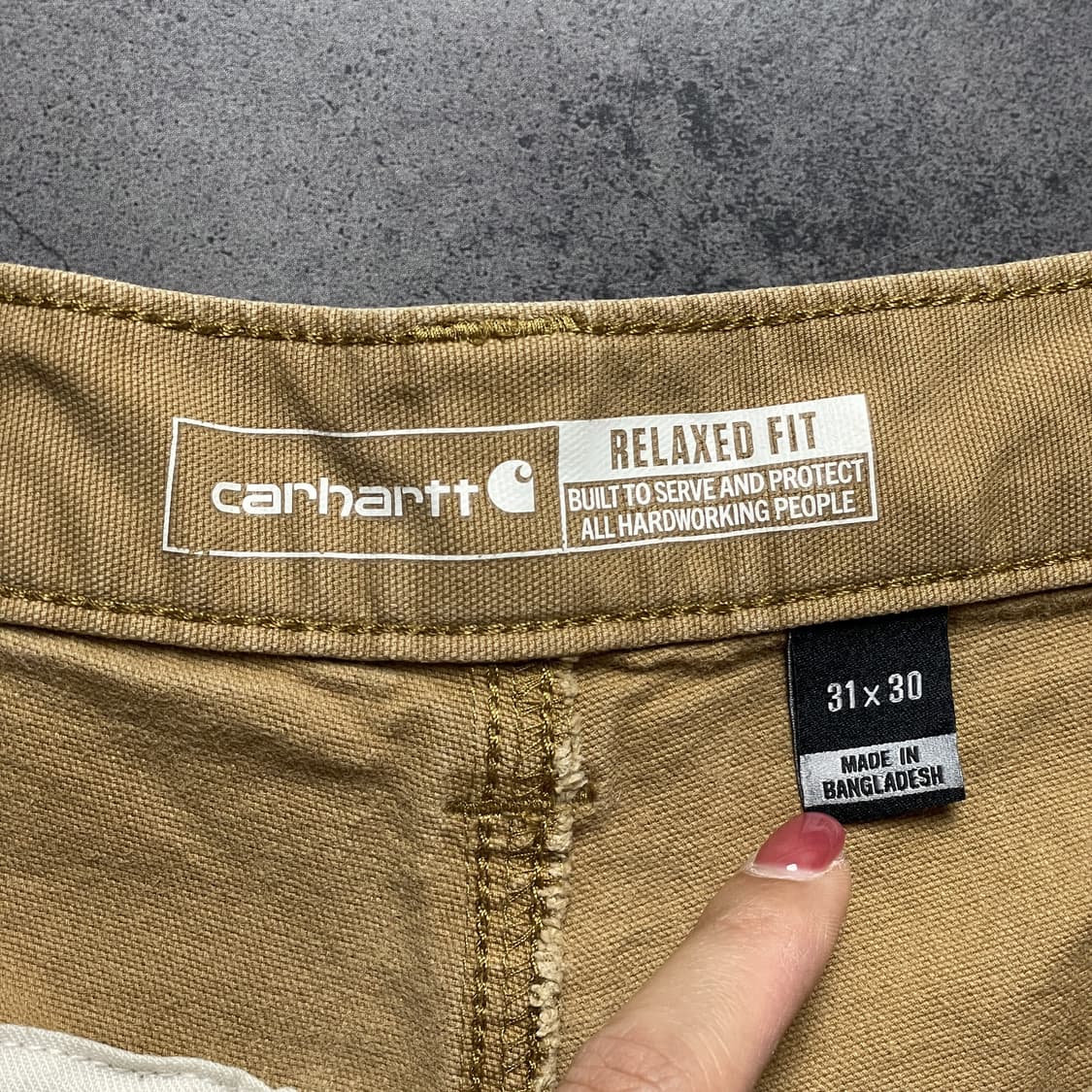 CARHARTT 칼하트BN2802 카멜 더블니 워크팬츠 A01115 상품이미지9