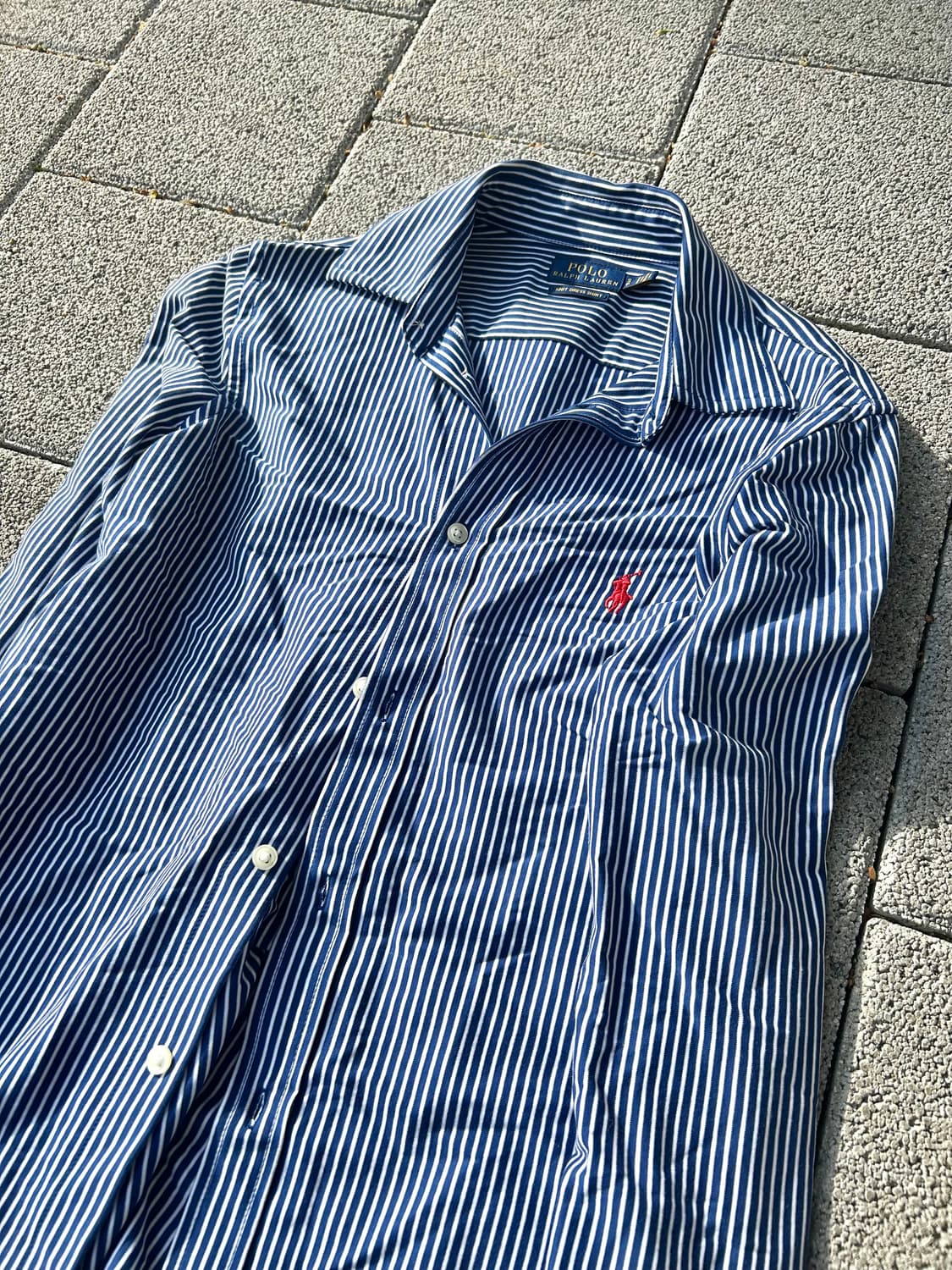 *Rare* 폴로 니트 드레스 네이비 스트라이프 셔츠 상품이미지1
