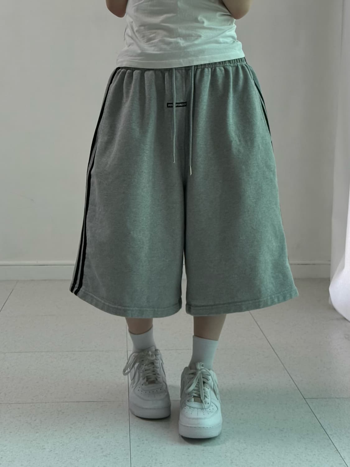 본투윈 그레이 버뮤다 팬츠 상품이미지2