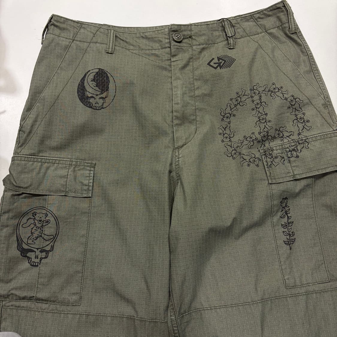 [XL] 디스이즈네버댓 그레이트풀데드 카고 바지 올리브 팬츠 C692 상품이미지3