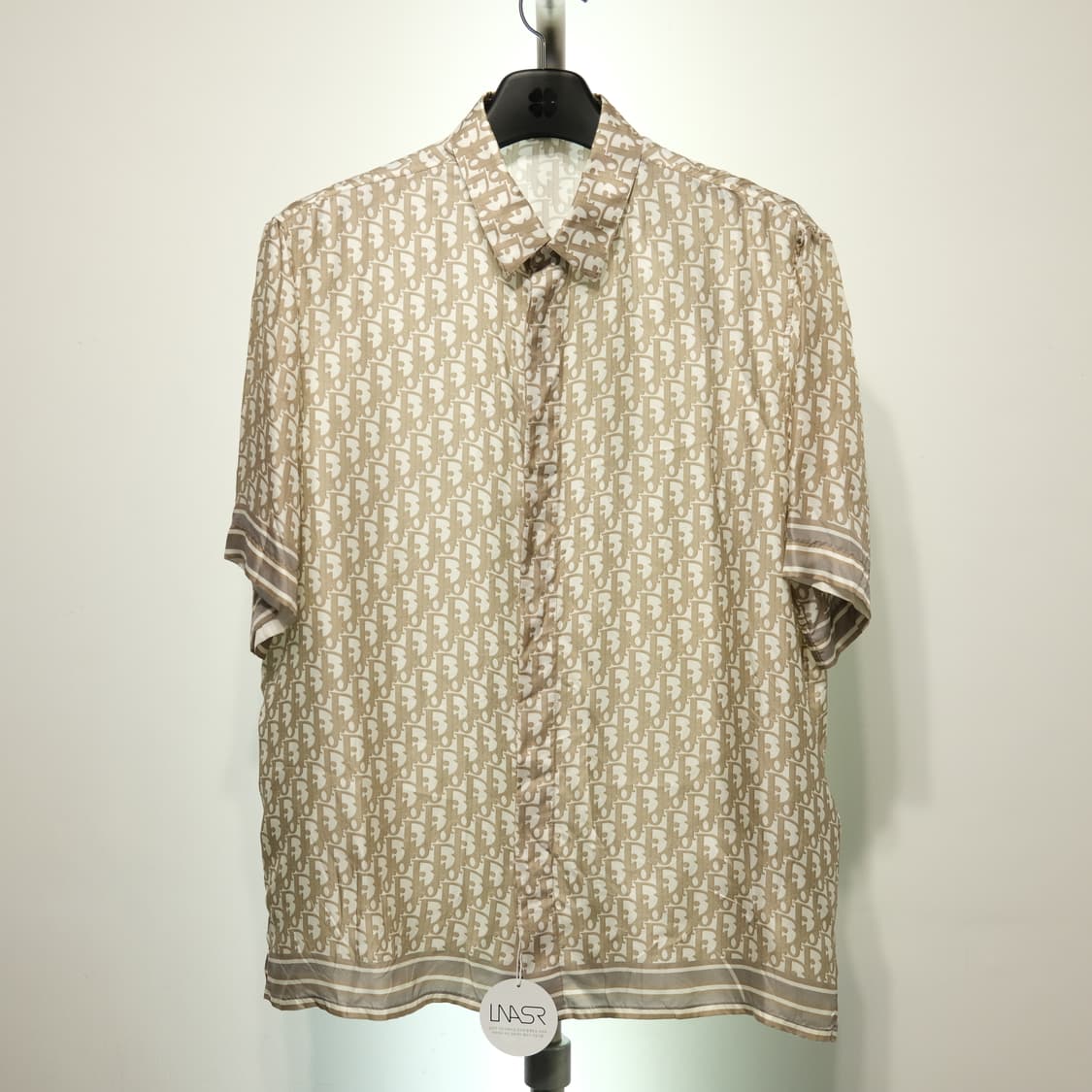 디올 오블리크 실크 반소매(반팔) 셔츠 상품이미지1