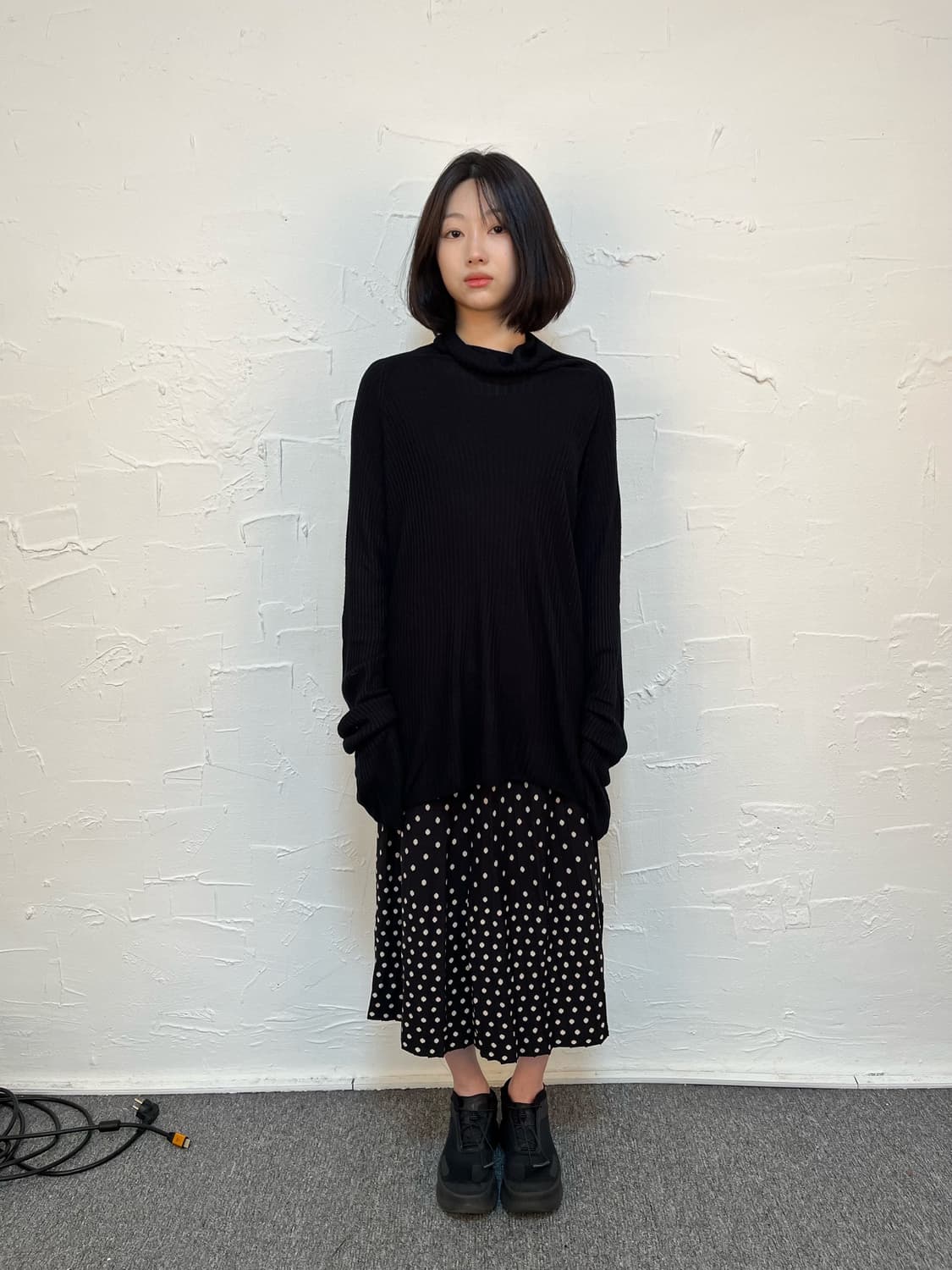 요지 야마모토 오버사이즈 터틀넥 스웨터 상품이미지4