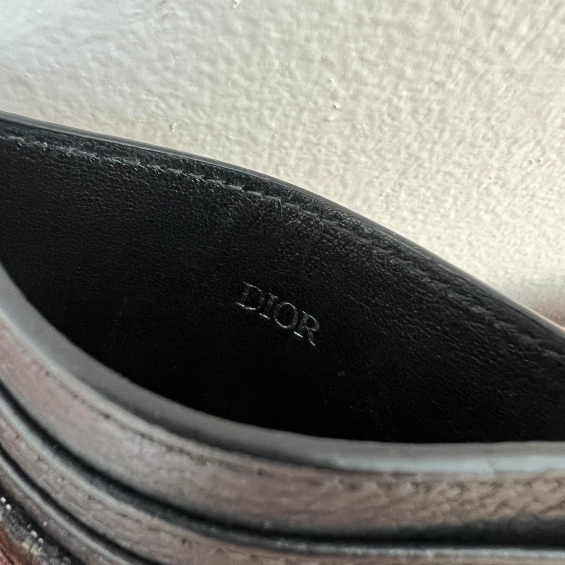 디올 오블리크 자카드 카드 지갑 상품이미지4