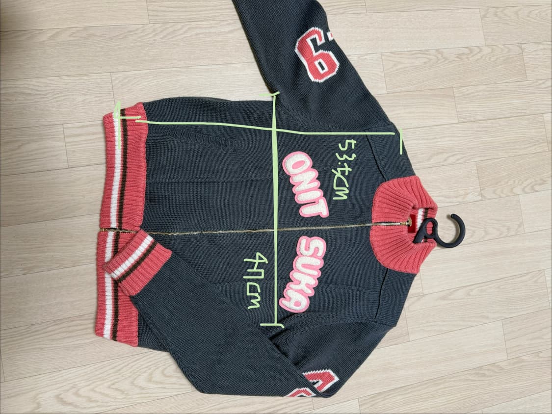 오니츠카타이거 니트집업 빈티지 상품이미지2