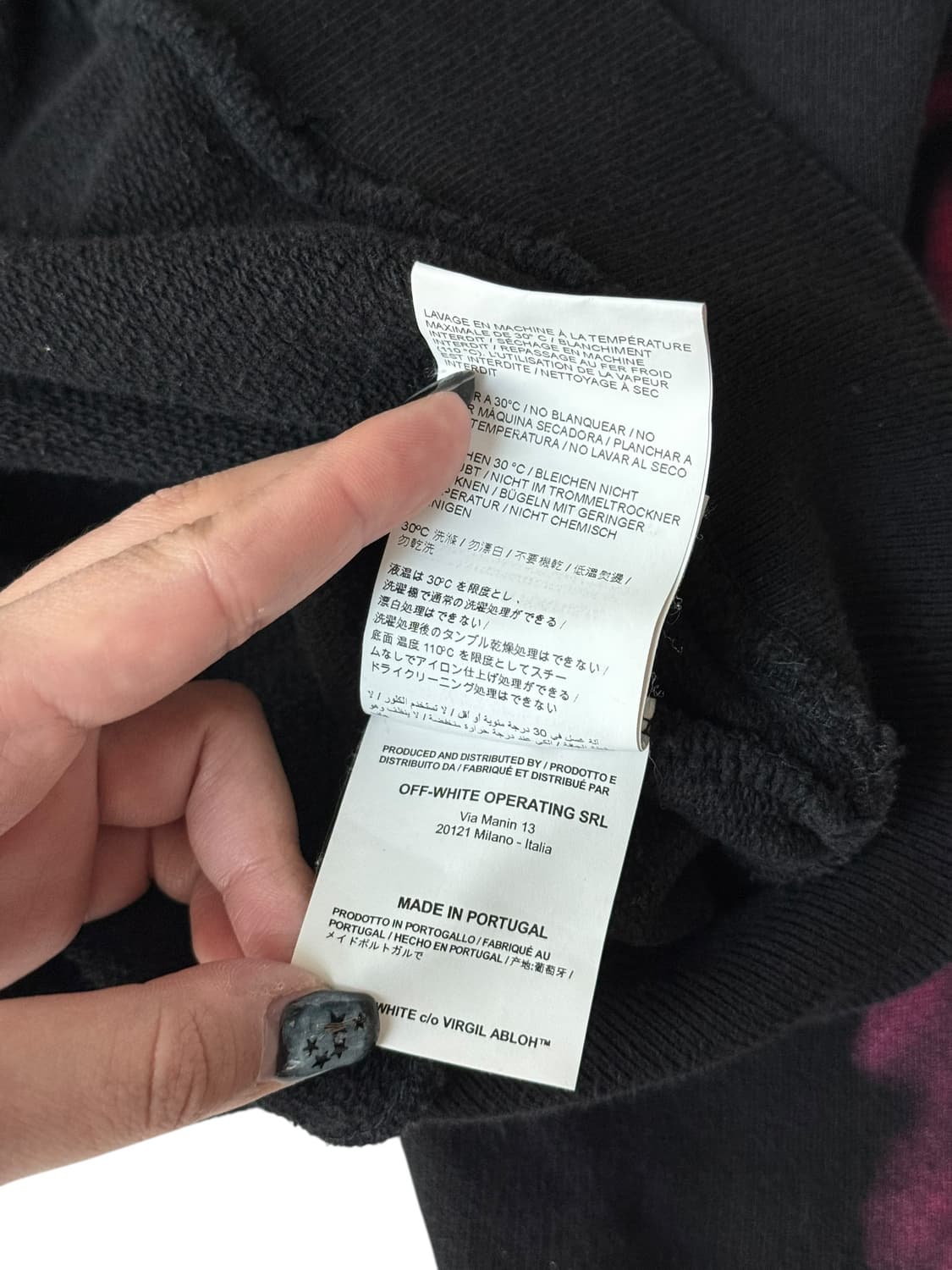 19ss 오프화이트 스탠실 애로우 맨투맨 상품이미지7