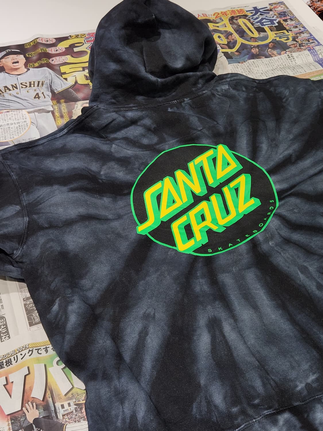 Santa Cruz 타이다이 후드티 XL 상품이미지7