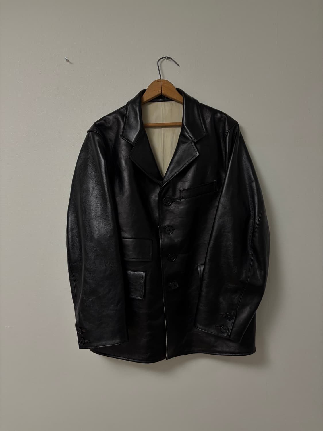 타이가타카하시 lot803 삭 레더 코트 상품이미지2