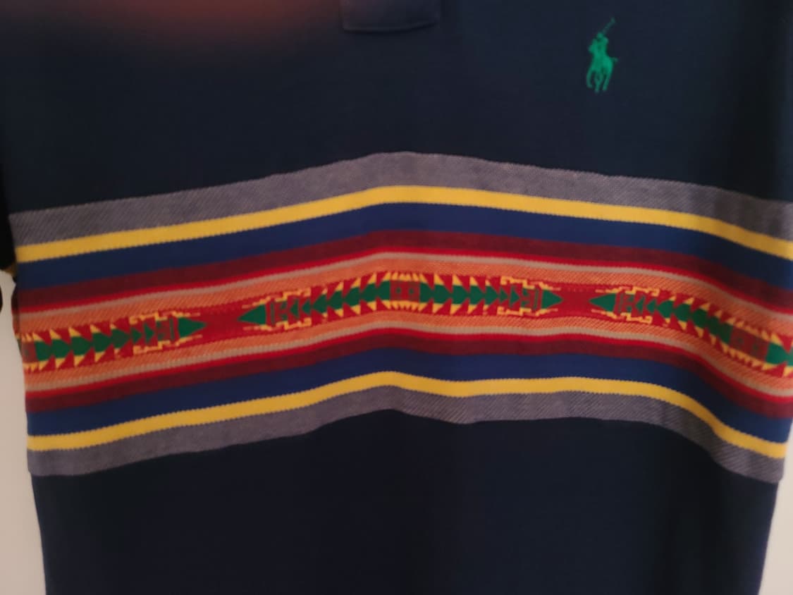 폴로 랄프로렌 2019ss  인디안 자가드 칼라 피케티셔츠 상품이미지3