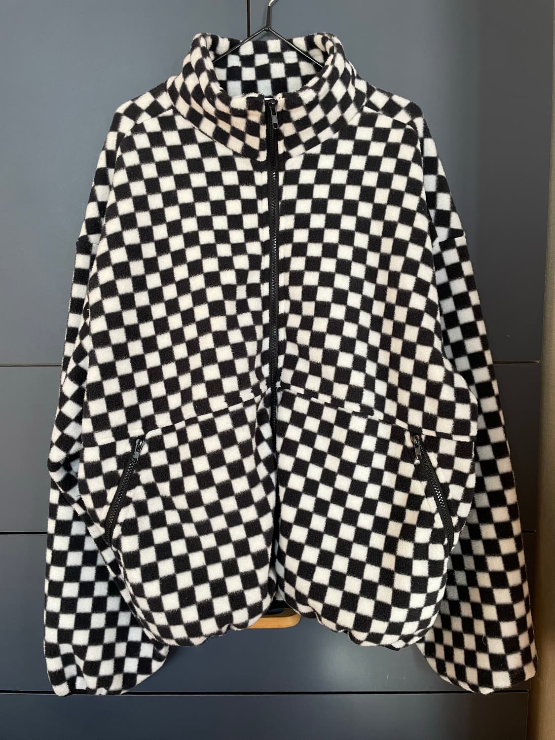 oreo 체커보드 펑크 플리스 상품이미지1