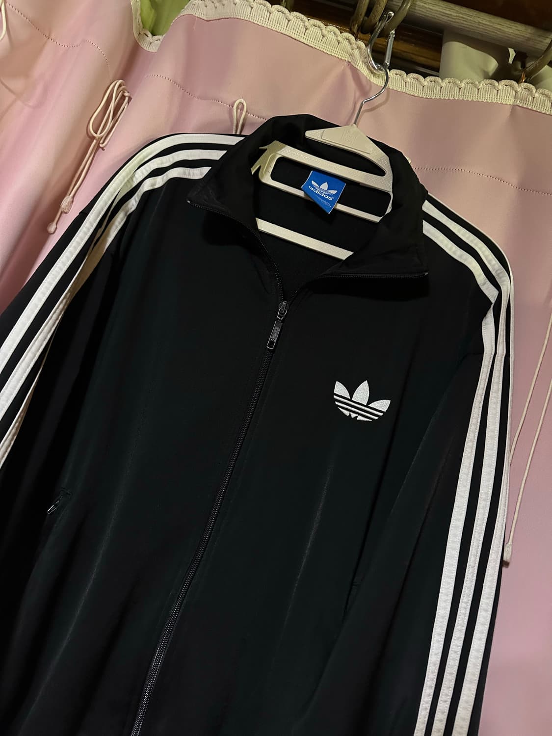 아디다스 져지 아디다스 구파이어버드 블랙 트랙탑 불꽃져지 집업 110 상품이미지2