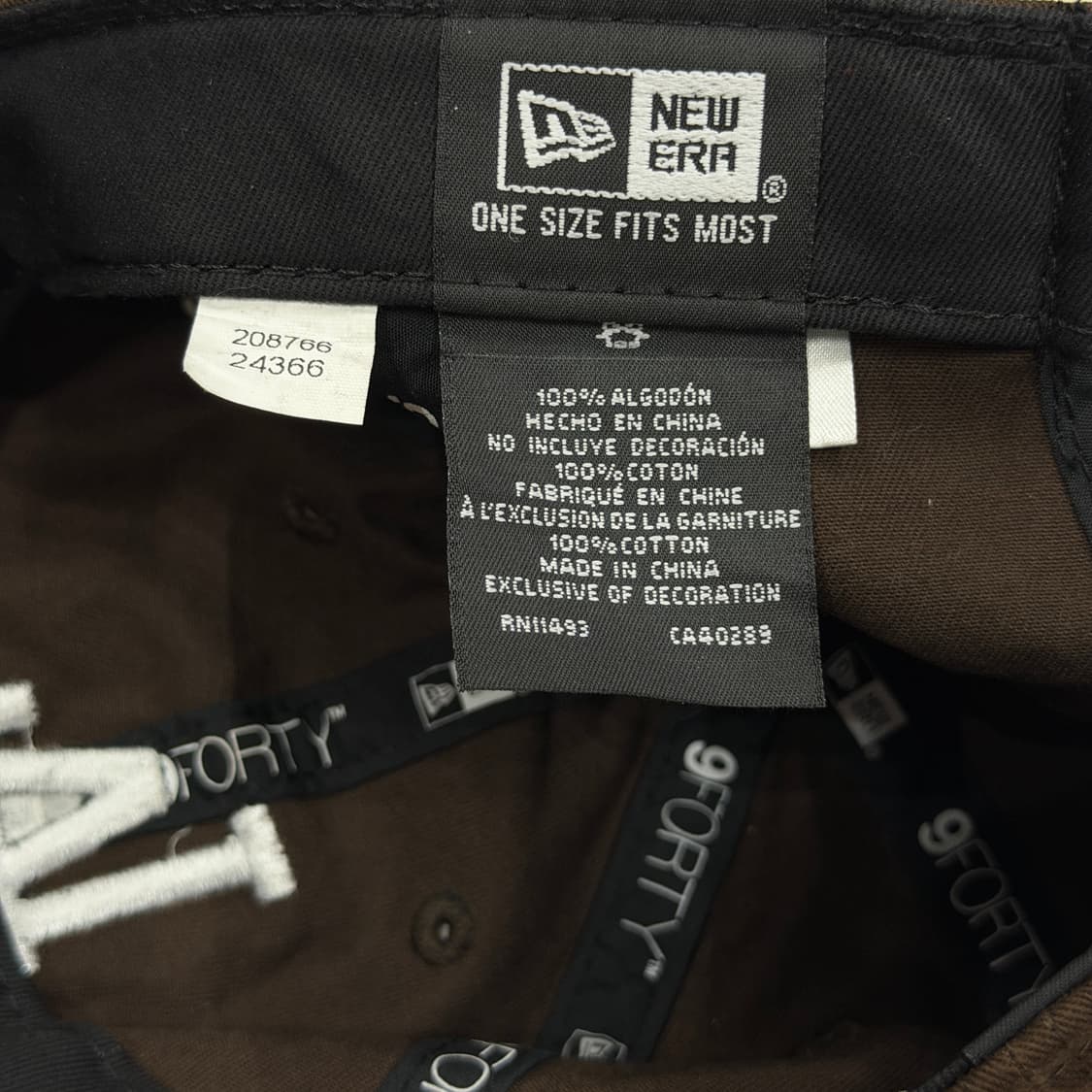 MLB 엠엘비 LA다저스 워시드 베이직 언스트럭쳐 볼캡 모자 브라운 상품이미지5