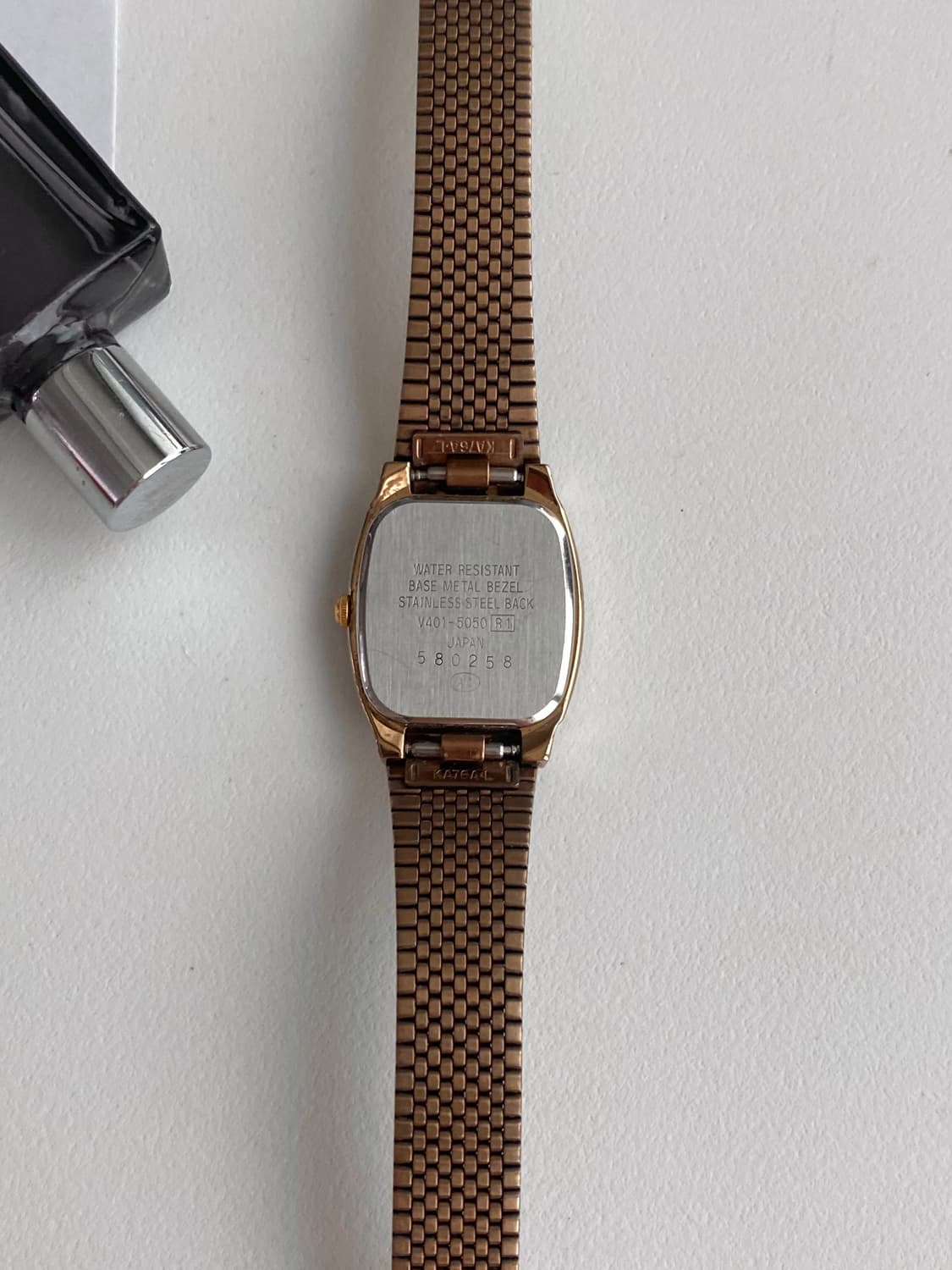 Seiko 세이코 알바 AlBA ESTATE 샴페인 골드 스퀘어 쿼츠 상품이미지4