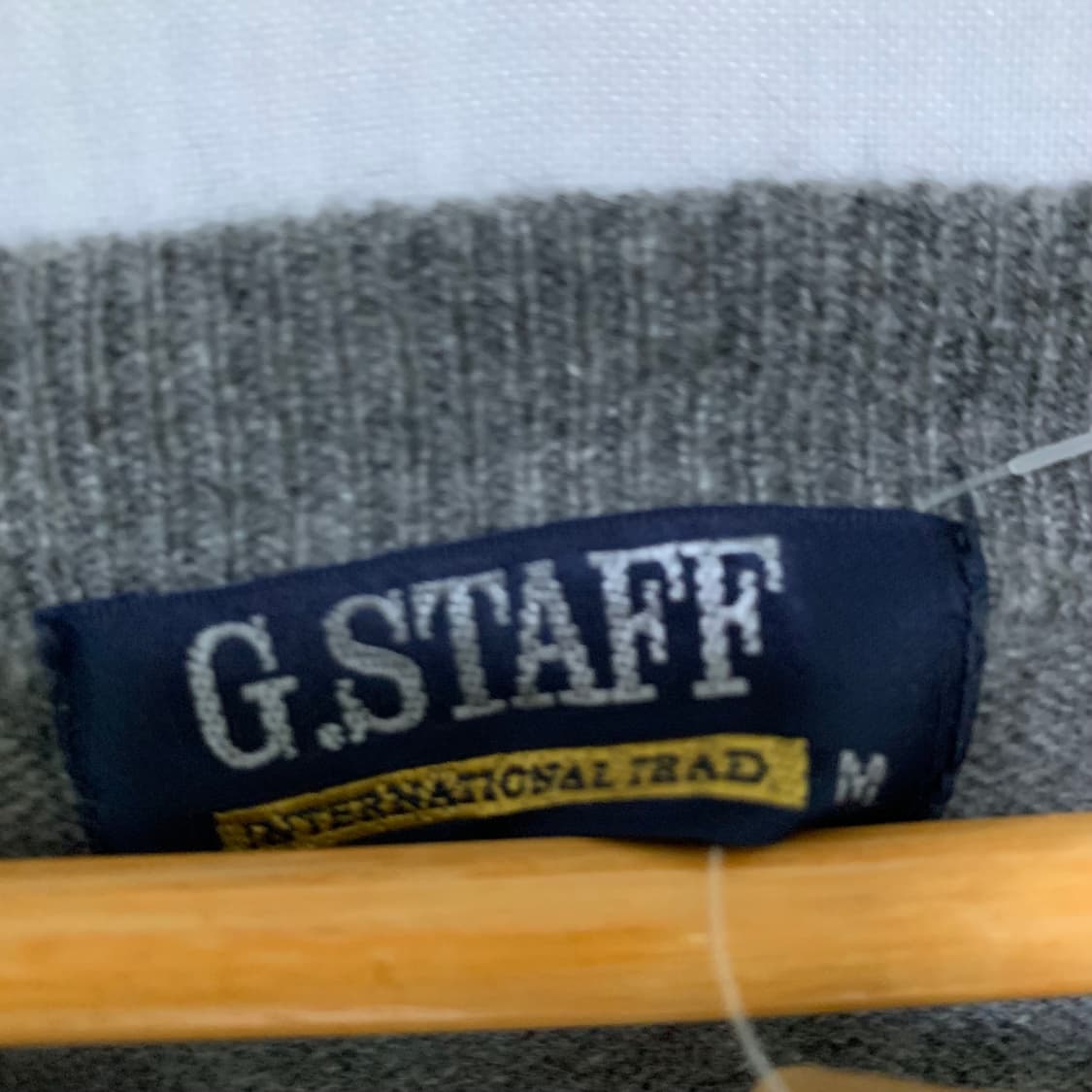 빈티지 캐시미어 100 그레이 긴팔 브이넥 니트 스웨터 M 남녀공용 상품이미지5