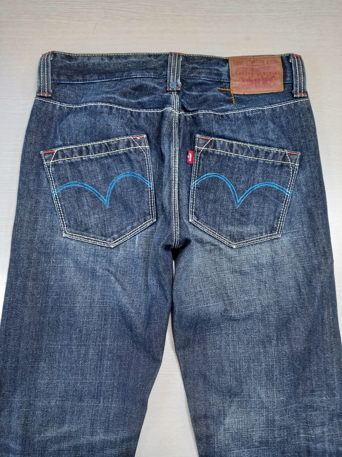 30 리바이스 워싱 약부츠컷 진청 30-228 상품이미지4